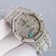 Best 41mm Silver Audemars Piguet Royal Oak Iced Out Replica Watches AP 15400 (9)_th.jpg